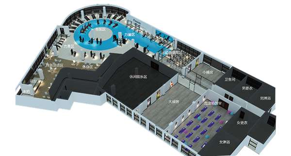 1500平方健身房配置方案-广西jiuyou.com九游健身器材有限公司